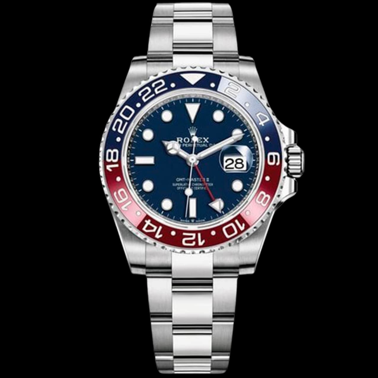 GMT Master II Pepsi White Gold